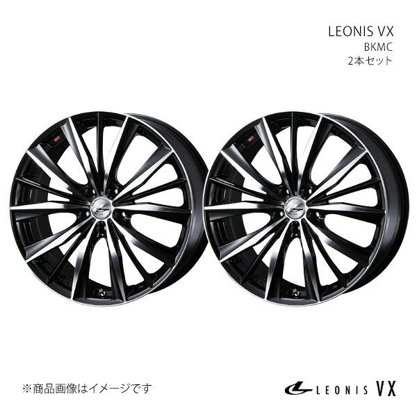 LEONIS VX プリウス 30系 アルミホイール 2本セット 0033271×2【18×7J 5-100 INSET47 BKMC】