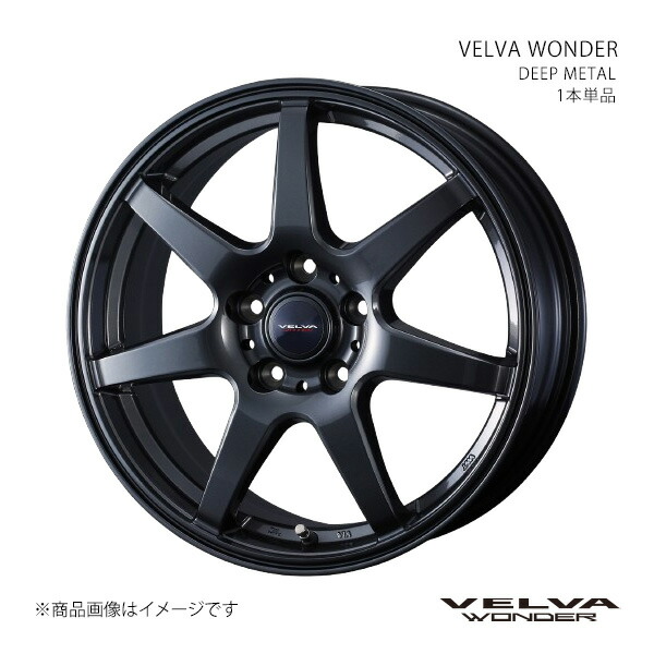 VELVA WONDER ヴェルヴァ ワンダー ホイール 1本単品 0042334 【16×6.0J 5-100 INSET40 DEEP METAL】