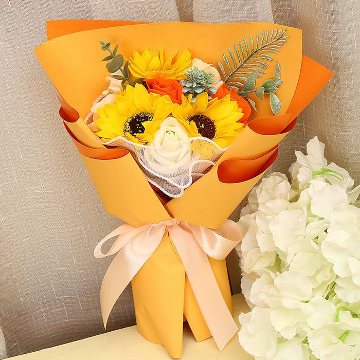 市場 ソープフラワー 石鹸花 花 お祝い 枯れない花 母の日 父の日 アレンジメント フラワー プレゼント 枯れない 造花 花束