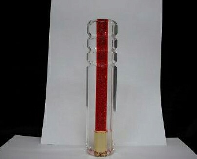 【送料無料】シフトノブ│八角スターダストノブ　レッド　２００mm（発送グループ：Ｂ）