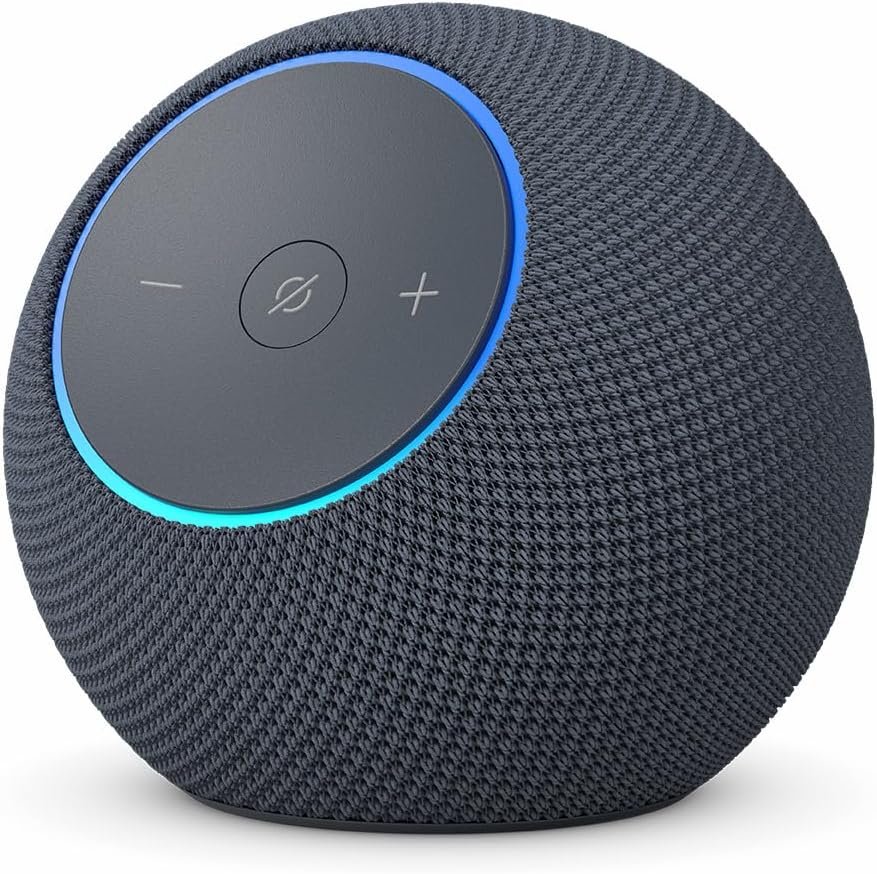 Amazon Echo Dot Max (エコードットマックス)(2025年発売) - Alexaスピーカー、部屋中に広がるサウンド、スマートホームハブ内蔵、グラファイト|SYデンキ