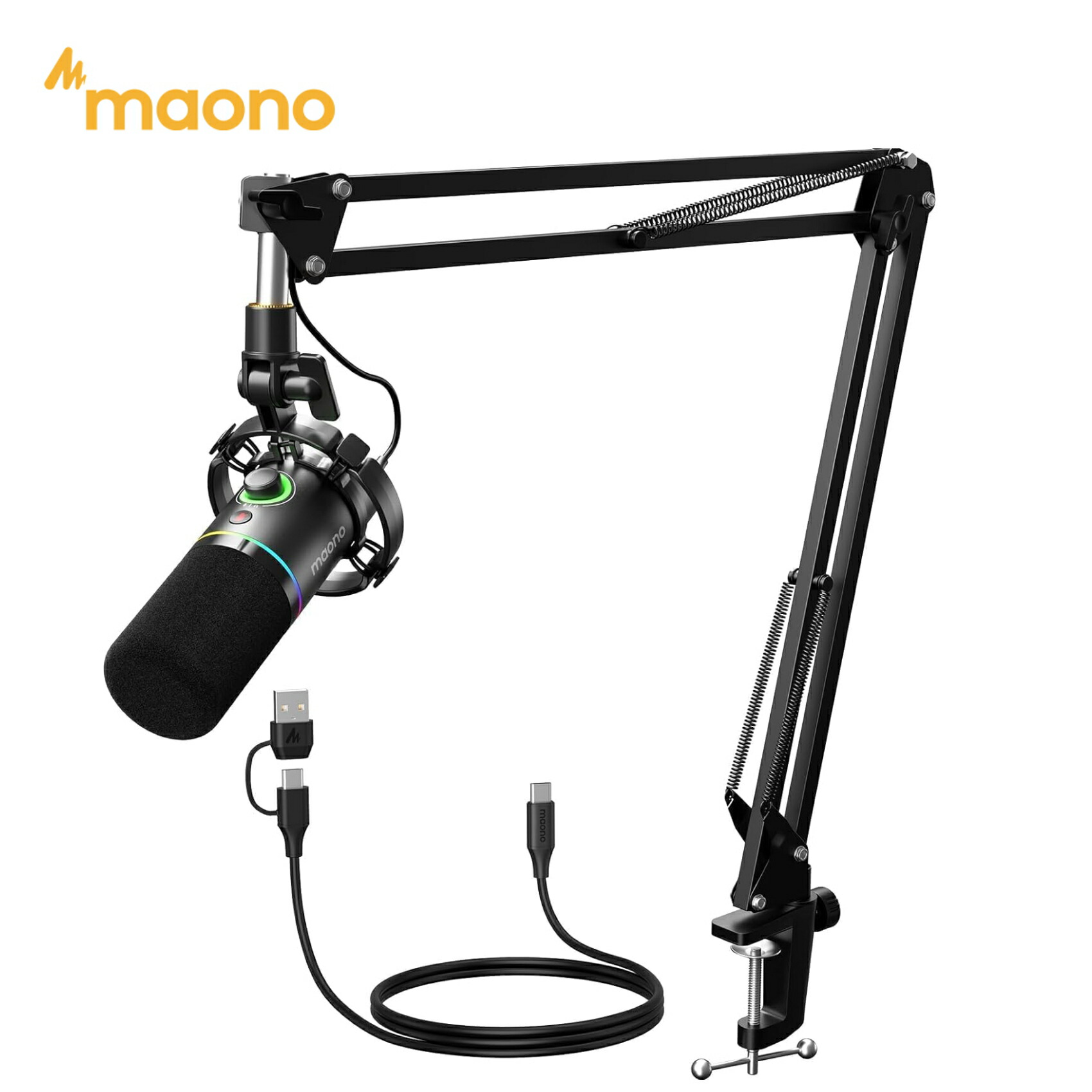 楽天市場】MAONO PD100X XLR USB マイク ダイナミックマイク 専用