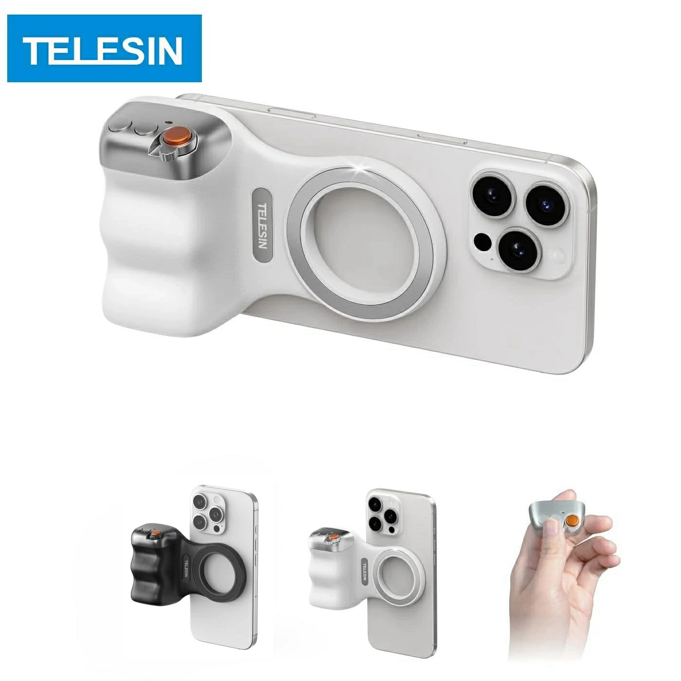 MagnaVision camera style smartphone grip