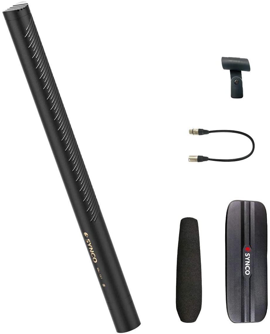 希少 Synco Mic D2 カメラマイク ショットガンマイク 高音質 ハイパーカーディオイド コンデンサー 外付けマイク S N 80db 音質クリア 高感度 録音用マイク インタビューマイク ビデオカメラ 動画撮影 映像制作 マイク 日本語説明書付き 初回特典付