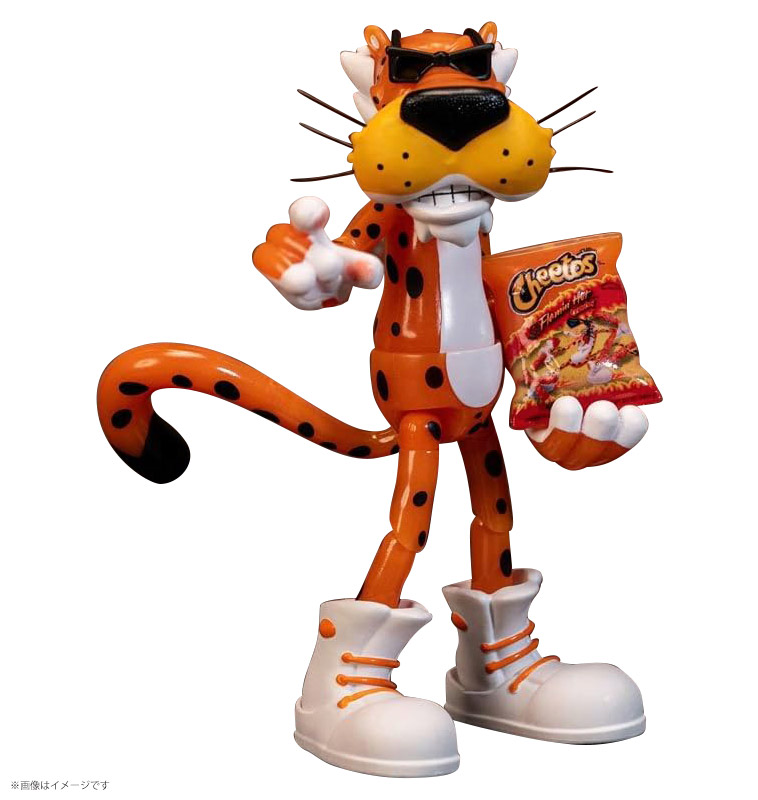 チートス チェスター・チーター (Flamin’ Hot味) グローインザダーク仕様 1/12スケール アクションフィギュア 蓄光 キャラクター 可動 お菓子 かわいい