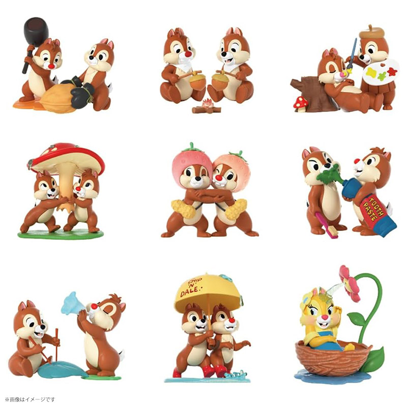52TOYS BLINDBOX ディズニー チップ&デール 大親友シリーズ 1BOX8個セット トレーディングフィギュア コレクション コレクショントイ ブラインド リス ペア コンビ 植物 キノコ|Symbol Store