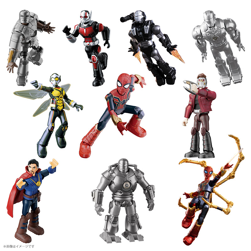Blokees Figures マーベル インフィニティ・サーガ 第2弾 1BOX9個セット 1BOX9個セット 可動 トレーディングフィギュア アイアンマン スパイダーマン ドクターストレンジ MARVEL ソフビ コレクション ブラインドボックス 男の子 映画