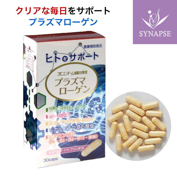 【母の日 早割クーポン有 4/20日まで】 プラズマローゲン（30カプセル入） エンチーム加齢対策室 α-GPC ホスファチジルコリン L-カルニチン酒石酸塩 ビタミンB群 ( B1 B2 B6 B12 葉酸 ） 丸大食品 鶏由来 サプリメント 健康食品 【正規販売店】