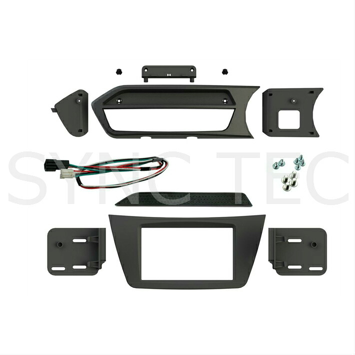 メルセデス ベンツ Cクラス 2DIN ナビ取付 用 フェイスパネル 取付キット 右ハンドル 用 Connects2 CT23MB25 Mercedes Benz C Clacc W204 (14)｜SYNC TEC