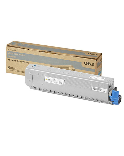 OKI トナーカートリッジ シアン(大)(C844dnw/835dnwt/835dnw) TC-C3BC2|シネックスストア