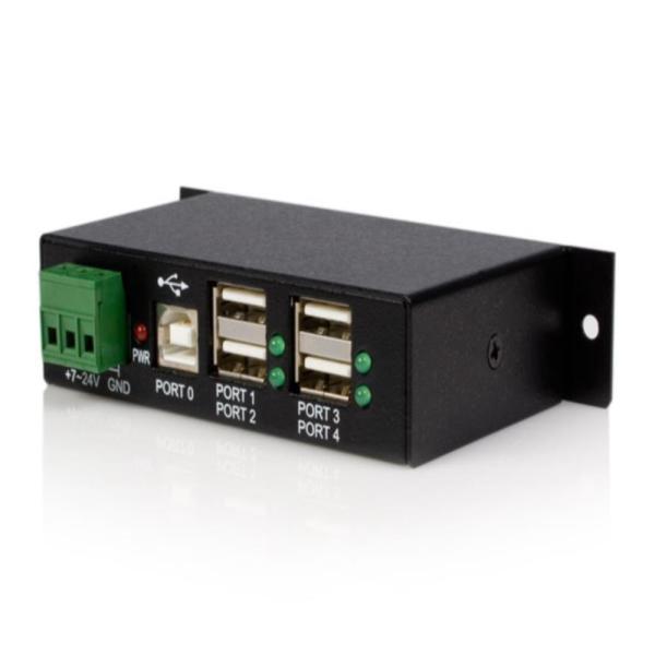 StarTech.com 4ポート産業用USB 2.0 ハブ ESD保護 ウォールマウント対応 ST4200USBM
