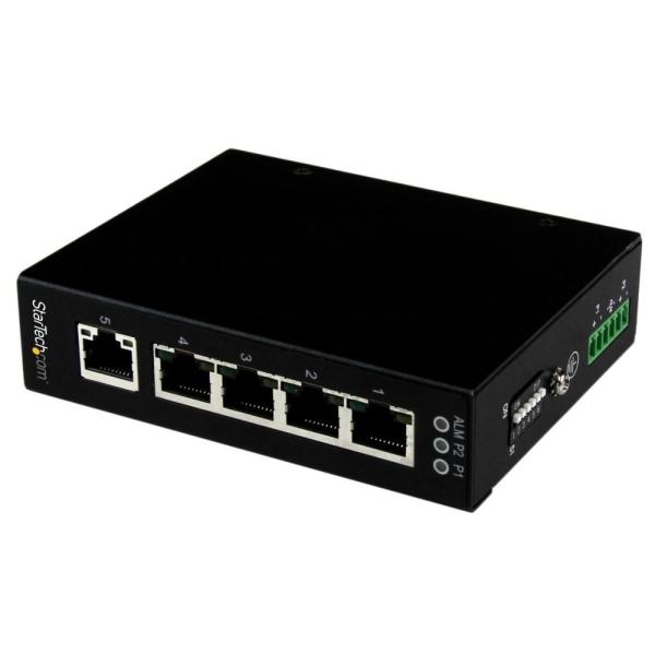 StarTech.com 5ポート アンマネージ産業用ギガビットイーサネットスイッチ IES51000|シネックスストア