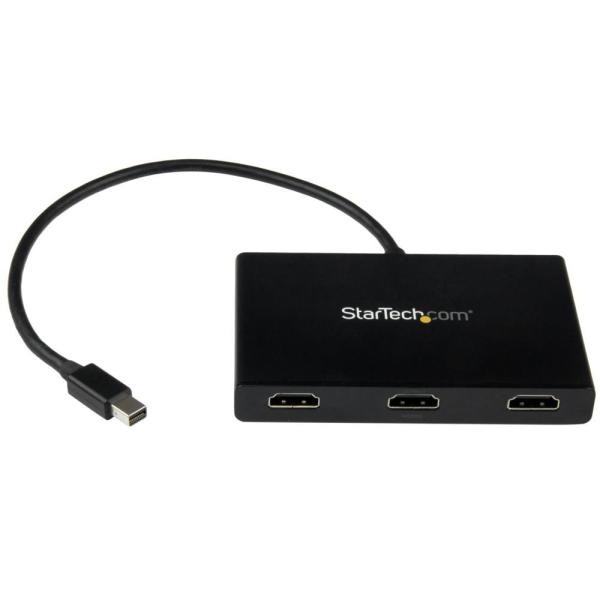 StarTech.com 3ポートMSTハブ Mini DisplayPort - 3x HDMI マルチモニタースプリッタ ミニディスプレイポート(オス) - 3x HDMI(メス) 4K対応 Windowsのみ対応 MSTMDP123HD