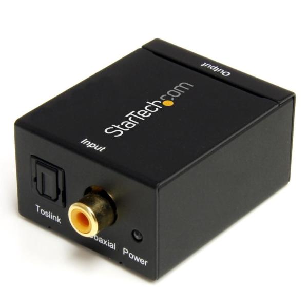 StarTech.com デジタル(光&同軸) - アナログ オーディオコンバーター変換器 入力:Toslink / デジタルコアキシャル 出力:コンポジット(RCA) SPDIF2AA