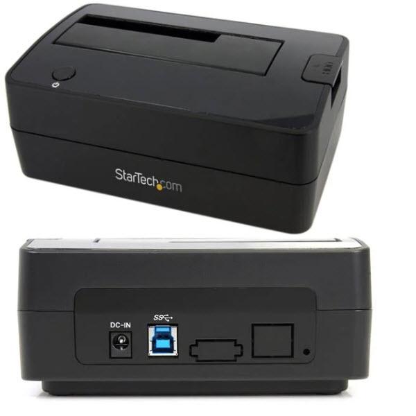 StarTech.com USB3.0接続SATA 2.5/3.5インチHDD/SSDドッキングステーション/リーダーライター(クレードル式) ブラック SATDOCKU3S|シネックスストア