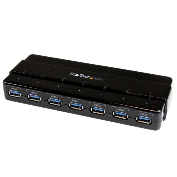 StarTech.com 7ポートUSB 3.0ハブ 卓上用 ACアダプタとケーブル付属 ST7300USB3B
