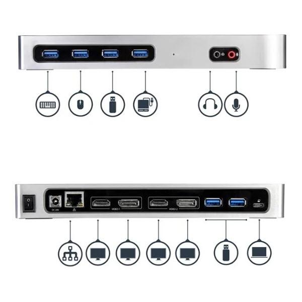 美品 StarTech ドッキングステーション DK30CH2DEP 付属品完備 ドッキングステーション／USB-C （USB 3.1 Gen 1）接続