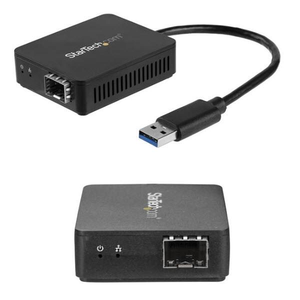 StarTech.com USB 3.0 - 光ファイバー変換アダプタ オープンSFP 1000Base-SX/LX Windows/ Mac/ Linux対応 USBネットワークアダプタ US1GA30SFP｜シネックスストア