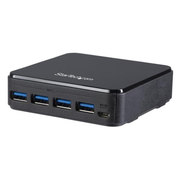 StarTech.com 4x4対応 USB 3.0 周辺機器共有スイッチ 4台のコンピュータから4口の周辺機器にアクセス PC4台共有USB 3.0切替器 Mac/Windows/Linux対応 HBS304A24A
