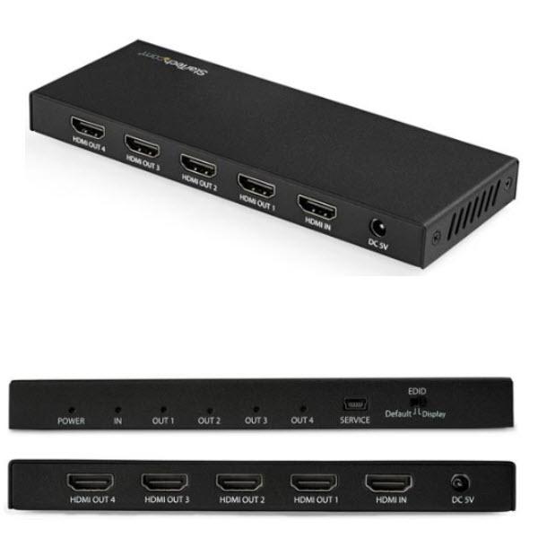 StarTech.com HDMI分配器 1入力4出力 4K/60Hz HDMI 2.0 スプリッター HDR ST124HD202