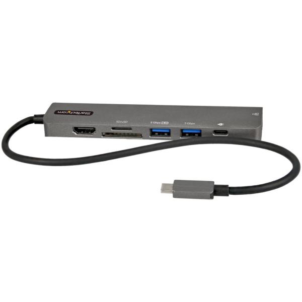 StarTech.com USB Type-Cマルチ変換アダプター/HDMI 2.0/USB PD/SD & microSD/USB 3.0 ハブ/ギガビット有線LAN/タイプC対応マルチハブ/ DKT30CHSDPD1｜シネックスストア