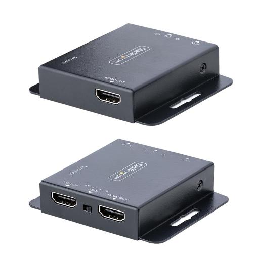 StarTech.com HDMIエクステンダー/Cat6 Cat5e LANケーブル接続/送信機&受信機セット/4K30Hz 40m 1080p60Hz 70m/赤外線リモコン対応/映像延長キット EXTEND-HDMI-4K40C6P1|シネックスストア
