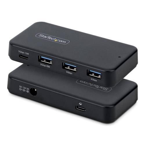 StarTech.com USB-Cハブ/USB-C/A両対応/4ポート/1x USB-C + 3x USB-A(1x BC 1.2)/5Gbps/セルフパワー/36W ACアダプター付属 311NA-USB-HUB|シネックスストア