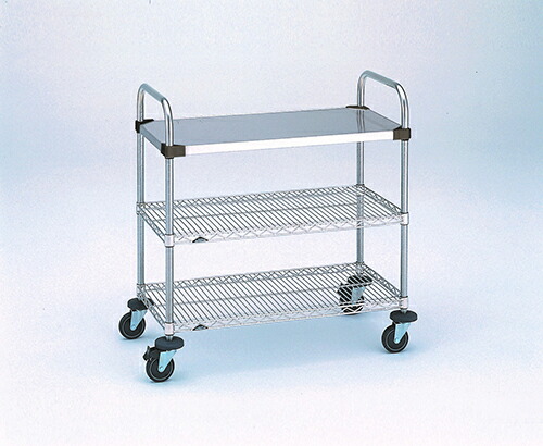 スーパーエレクター 手車 Ad印字機 Sus Uttカート1外形 車力 キャスター随伴者 100mm W911xd461xh963mm 防錆製作 クロームメッキ 不錆鋼 Cleo Mx