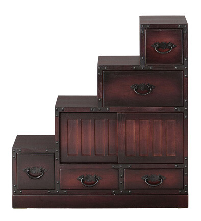 楽天市場】民芸調 家具 水屋 ( 昔 古 和風 洋風 木製 天然木 桐 タンス