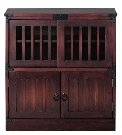 楽天市場】送料無料 民芸調 水屋 和モダン家具 おしゃれ レトロ 水屋