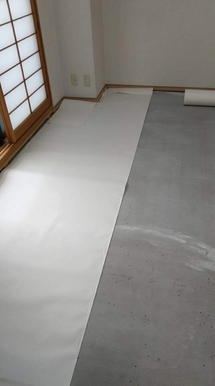 業務用 桐和紙 1ロール 消臭調湿シート 留河 桐和紙 カーペット下シート|家具のショウエイ