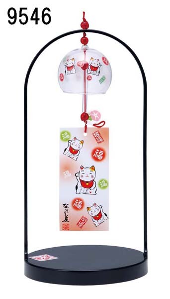 風鈴 卓上 小江戸 招き猫 ガラス製 おしゃれ かわいい 和モダン レトロ シンプル ネコ ねこ 和雑貨 和テイスト 和室 リビング 可愛い お洒落 なつかし屋 敬老の日 夏 きれい 透明感 Crunchusers Com