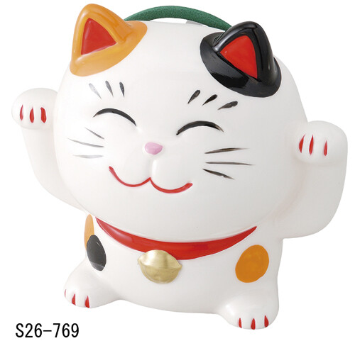 蚊遣器 日本製 招き猫 ミケ 大 蚊遣り器 蚊取り線香入れ 国産 和雑貨 置物 オブジェ 飾り物 置き物 レトロ 和風 和モダン 和室 ノスタルジック おしゃれ 可愛い お洒落 Crunchusers Com