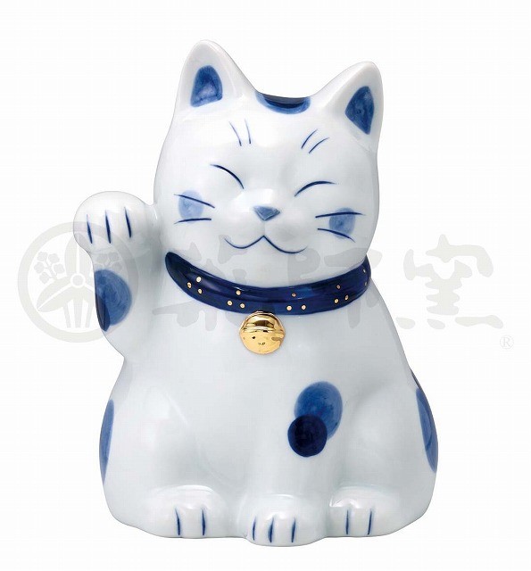 染付招き猫 蚊遣器 蚊遣り器 日本製 陶器 蚊取り線香入れ 蚊遣 置物 飾り物 置き物 レトロ ねこ 国産 かわいい おしゃれ シンプル 可愛い キッズ 子ども部屋 リビング 玄関 和モダン 和風 Marcsdesign Com