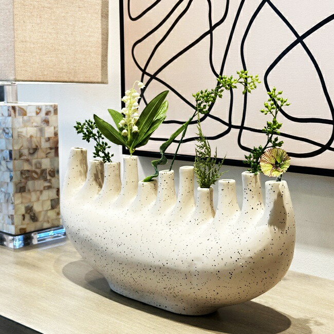 楽天市場】薄型フラワーベース Lサイズ 花器 花瓶 オブジェ