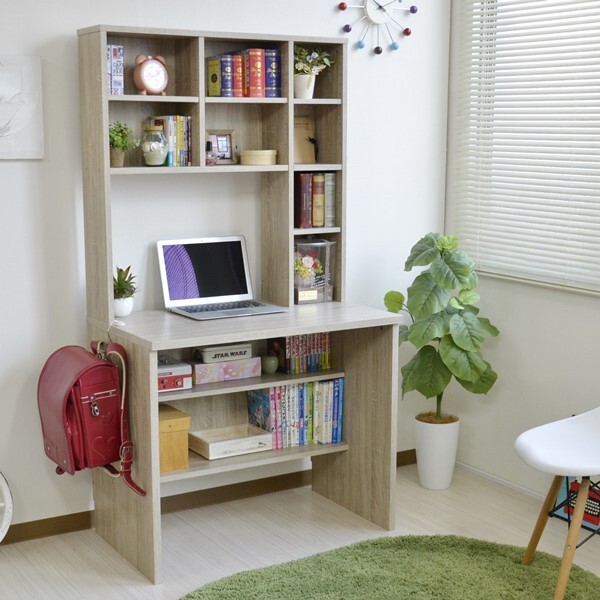 Rakuten デスク 本棚付き パソコンデスク Pcデスク 書斎机 書斎デスク 収納付 コンパクト 省スペース 収納力 木製 子供部屋 学習机 勉強机 ひとり暮らし オーク カントリー フレンチ 新品本物 Quinoafoods Com