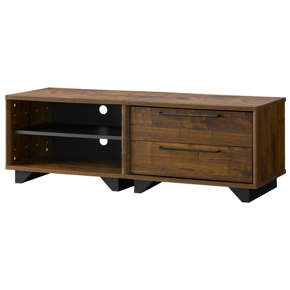 ローボード 組み合わせ 伸長式 テレビ台 テレビラック テレビボード 引出し リビングボード サイドラック Avラック おしゃれ 木製 ヴィンテージ コンパクト 省スペース 西海岸 ブルックリン ひとり暮らし Gulbaan Com