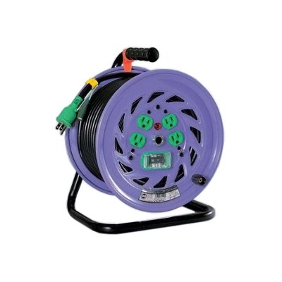 標準型ドラム 屋内型 30ｍタイプ 接地2Ｐ15Ａ125Ｖ アース付 コンセント数：4 ＳＶＣＴ3.5×3 コードリール コードドラム