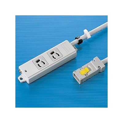 工事物件タップ　3Ｐ・2個口・3ｍ　ハーネスプラグ付　抜け止めタイプ　マグネット付　ＴＡＰ－ＫＨ2－3