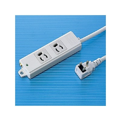 工事物件タップ Ｌ型プラグ 3Ｐ・2個口・3ｍ 抜け止めタイプ マグネット付 エココード採用 ＴＡＰ－ＫＥ2Ｌ－3