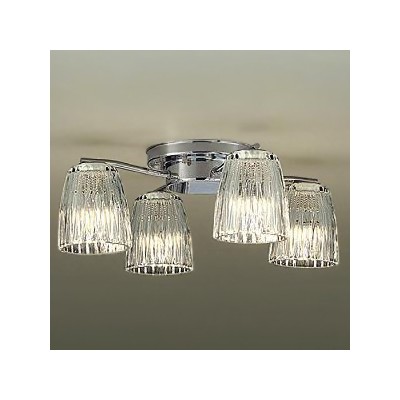 ＬＥＤシャンデリア ～4.5畳用 ランプ付 60Ｗ×4灯相当 非調光 4.7Ｗ×4灯 口金Ｅ17 電球色 ＤＣＨ－38212Ｙ DAIKO おしゃれ 北欧 インテリア 天井照明 高級感 ホテル モダン