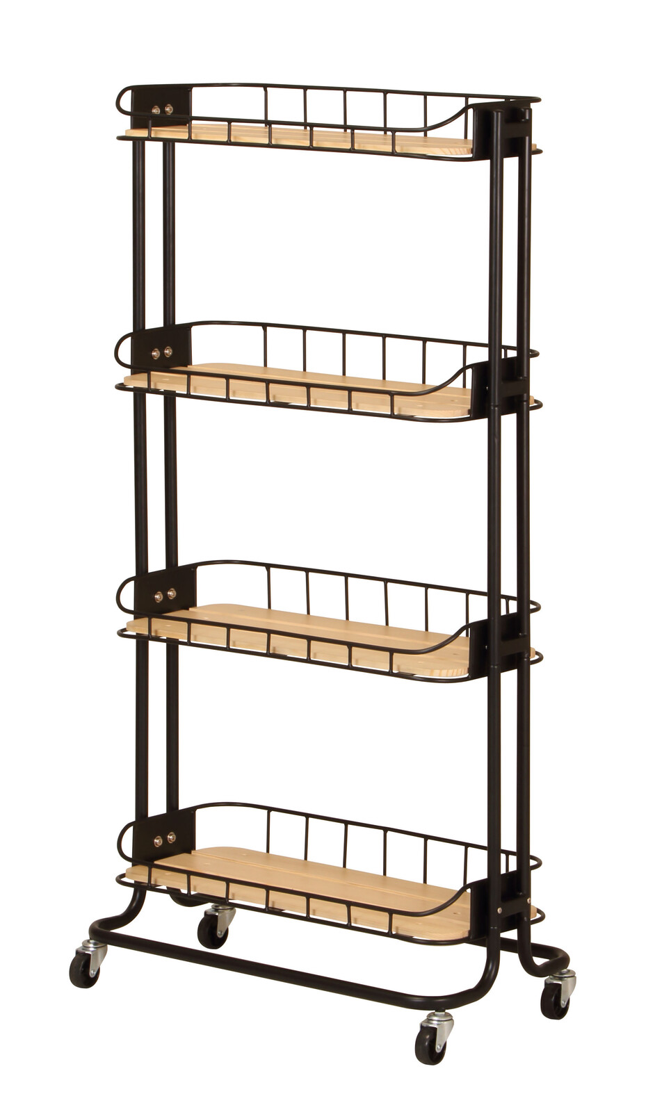 贈答品 Byケージ ラック キッチンワゴン ランドリーワゴン 隙間収納 キャスター付き レトロ 台所 キッチン収納 ネイルワゴン おしゃれ 子供部屋 Fucoa Cl