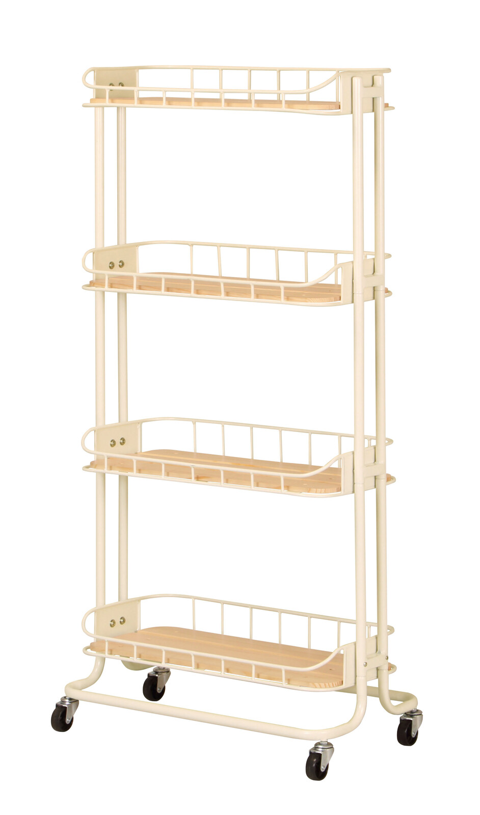 贈答品 Byケージ ラック キッチンワゴン ランドリーワゴン 隙間収納 キャスター付き レトロ 台所 キッチン収納 ネイルワゴン おしゃれ 子供部屋 Fucoa Cl