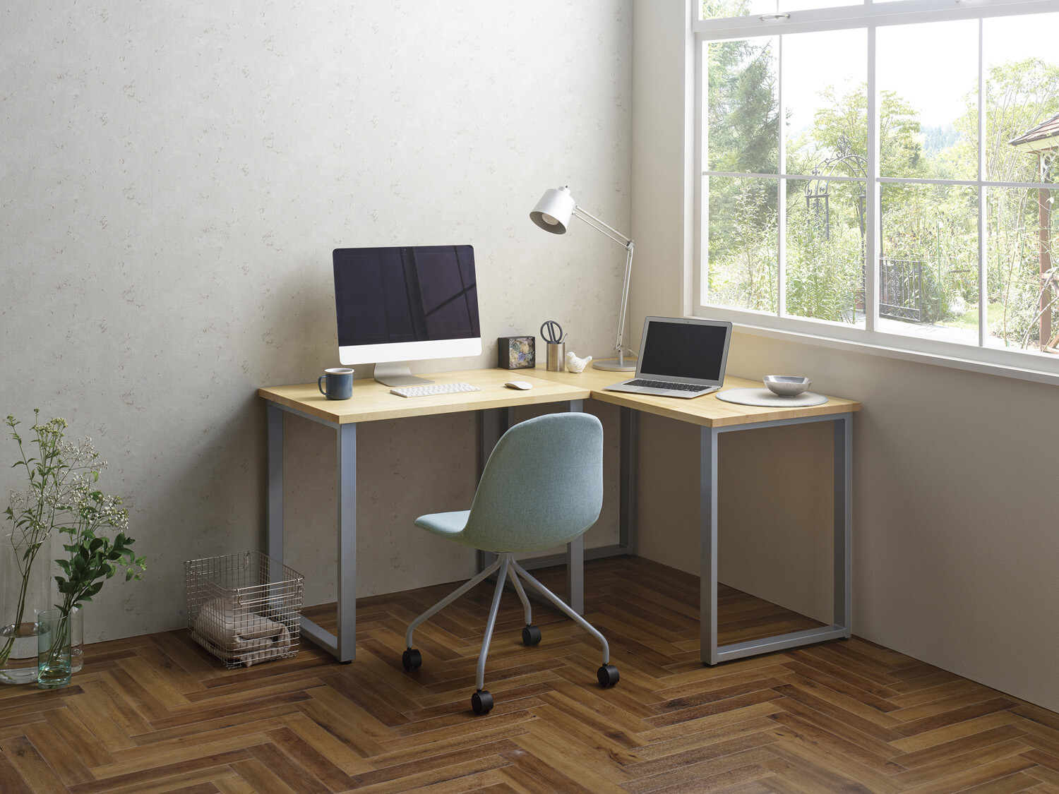 ブラック ワークテーブル 平机 デスク 机 おしゃれ モダン シンプル コミットアンド店 W900タイプ パイン