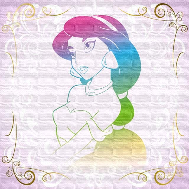 Disney - ディズニー　LED アートボード　アラジン Disney - アラジン キャンバスLEDアートボード パネルの通販 by