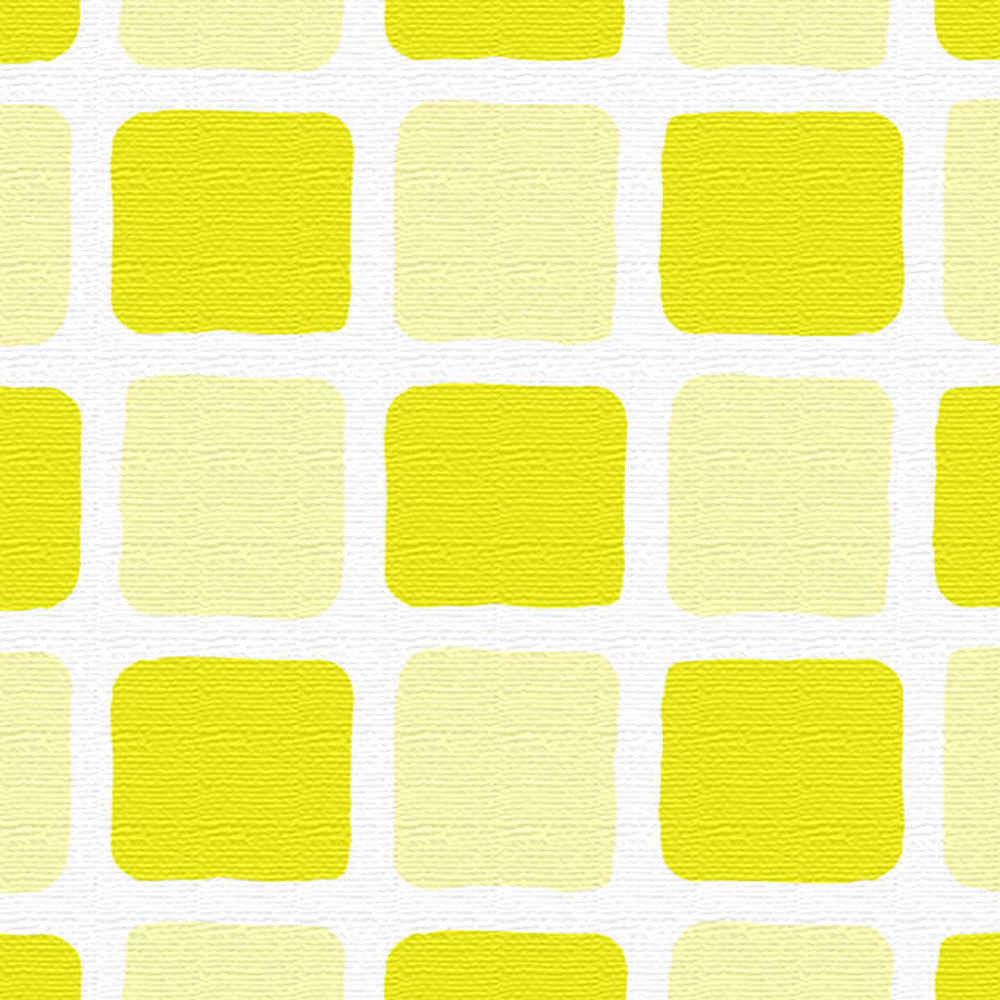 イエローのタイルモチーフ・インテリアパネル XLサイズ（100cm×100cm） ウォールアート 壁掛け おしゃれ 北欧 モダン 新築祝い 開店祝い 結婚祝い お洒落 玄関 寝室 リビング 応接室 ポスター インテリア 内装 イメージチェンジ 模様替え リメイク 壁穴 目隠し