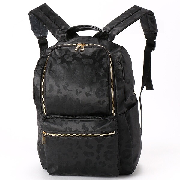 楽天市場 リュック 9ポケット Cooco クーコ リュックサック ヒョウ柄 カモフラ レディース メンズ 男女兼用 かわいい おしゃれ カジュアル レオパード 通学 シンプル ブラック お洒落 可愛い 女性 男性 豹柄 コミットアンド楽天市場店