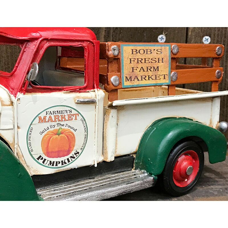 ミニチュア ヴィンテージカー Farmer S Truck ブリキ 置物 飾り物 オブジェ アメリカ雑貨 おしゃれ インテリア かわいい レトロ アメ車 ミニカー かっこいい トラック トラッキン Crunchusers Com