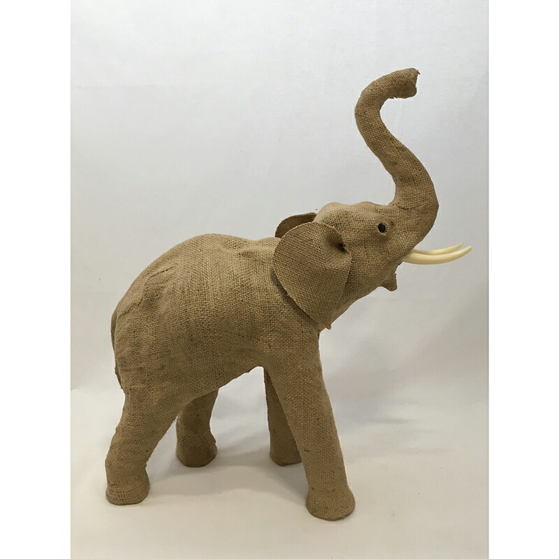 ハンドメイド エレファント 麻 4個入り 45cm 置物 アニマルオブジェ 飾り物 ミニチュア インテリア かわいい おしゃれ 手作り シンプル 北欧 カントリー キッズ 動物 象 Giosenglish Com