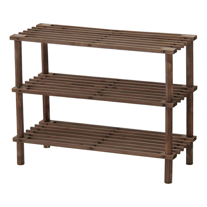 肌触りがいい 楽天市場 送料無料 10個入り マルチラック シューズラック 3段 下駄箱 コンパクト 靴置き 靴収納 ガーデンラック 飾り棚 ディスプレイラック 木製 シンプル 西海岸 男前インテリア おしゃれ かわいい ブラウン 家具のショウエイ 50 Off Lexusoman Com